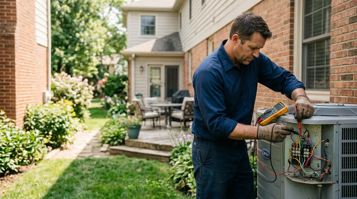 HVAC technician working near Canaan, ME
